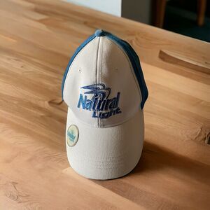 Natural light Beer Cap Hat With Bottle Opener On Brim By Bottlecapz
